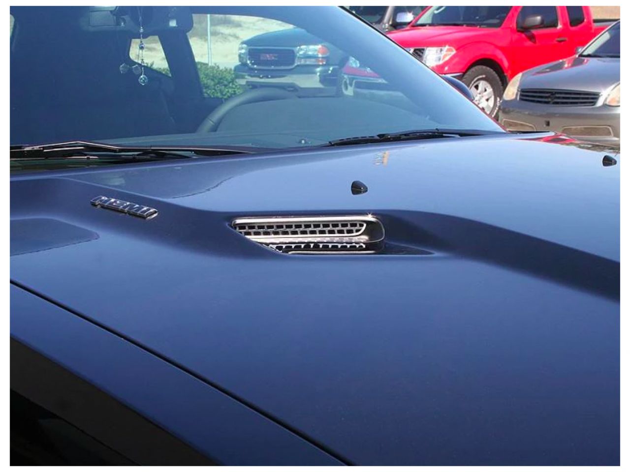 American Car Craft (ACC) 2008-2014 Dodge Challenger - Hood Scoop Grille Overlay Polished 2Pc