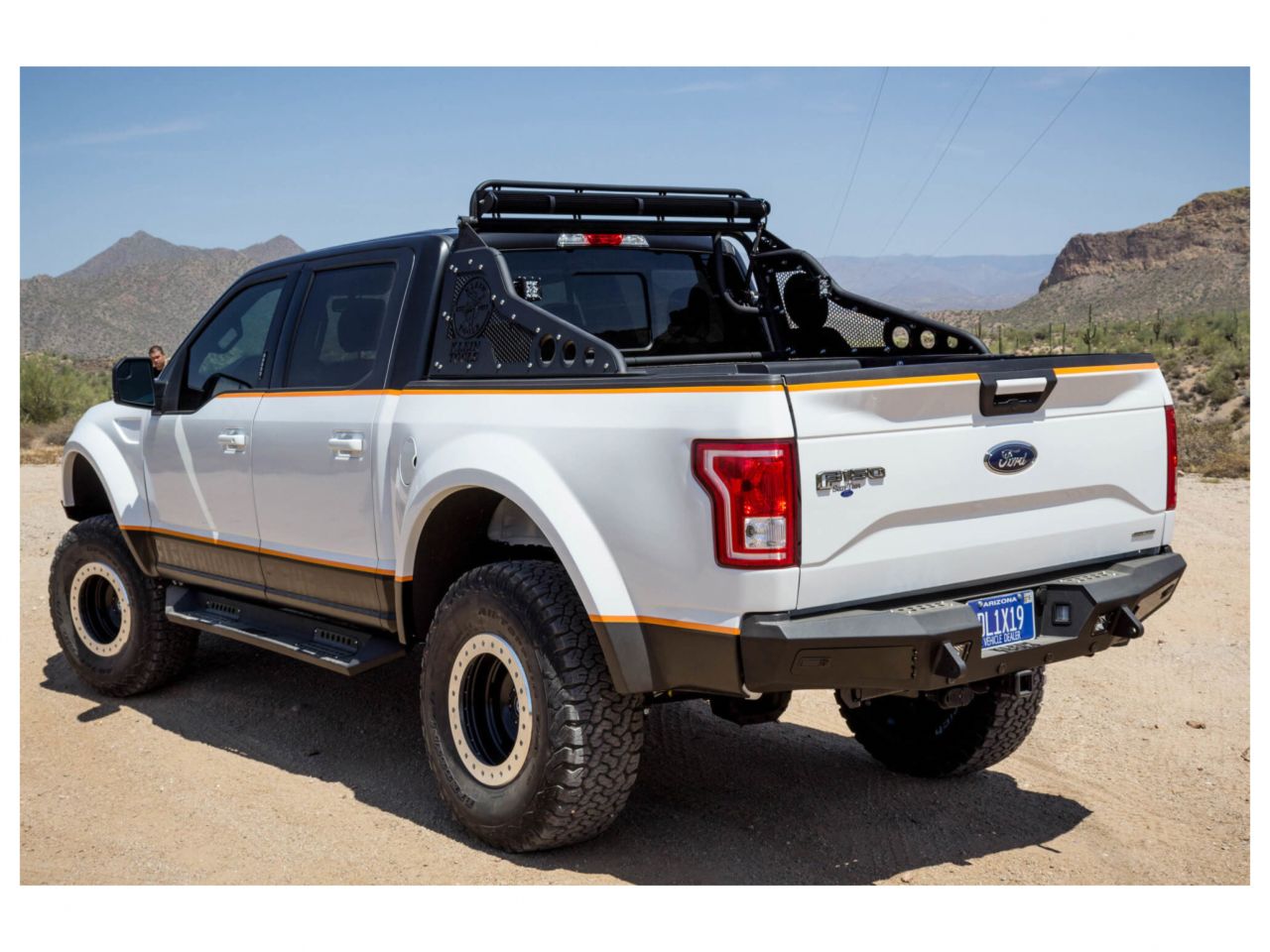 Addictive Desert Designs 2015-2019 Ford F-150 HoneyBadger Rear Bumper w/Backup Sensors