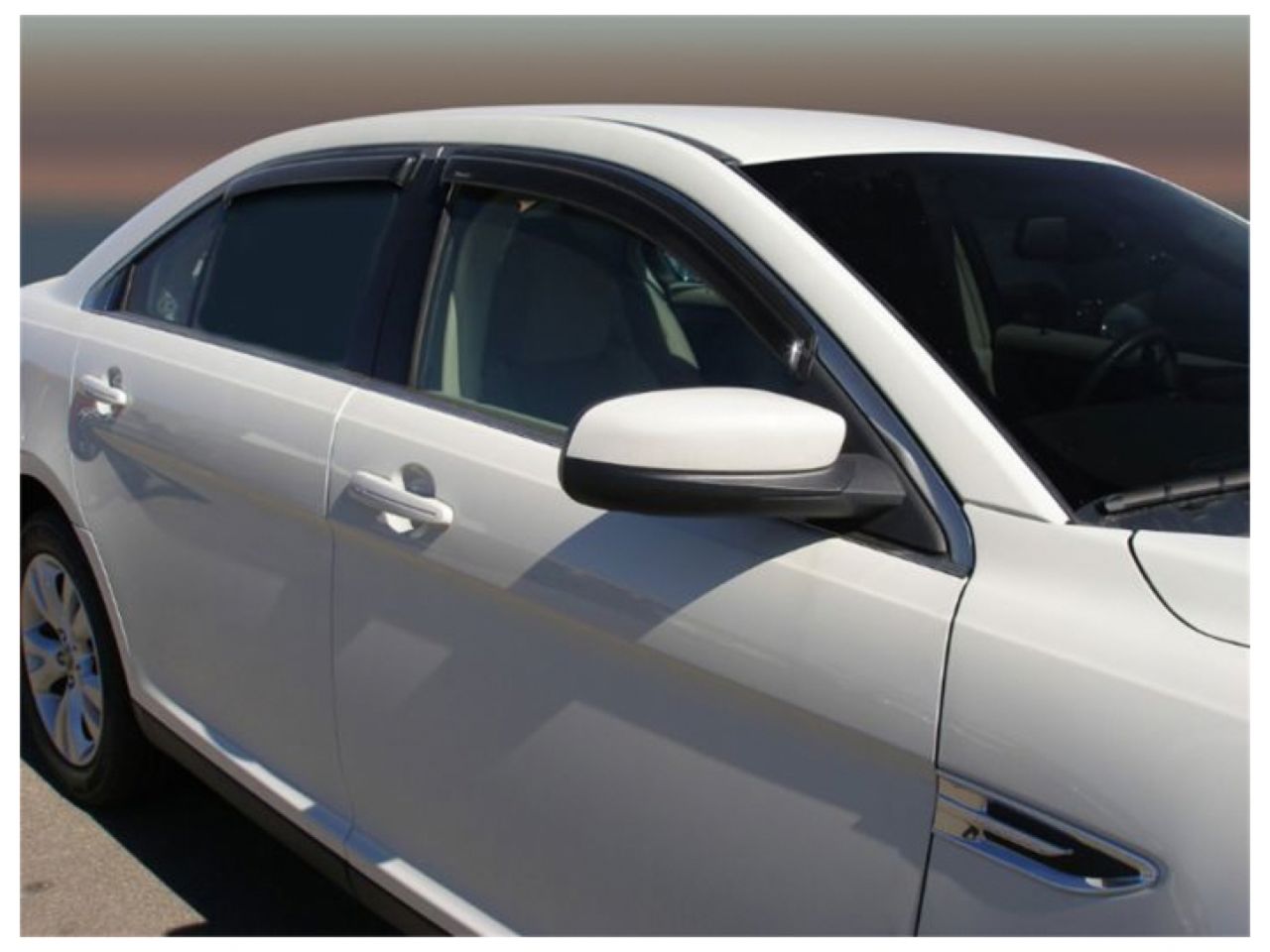 Stampede Tape-Onz Sidewind Deflector, Smoke, 4 pc. for 2010-2015 Ford Taurus