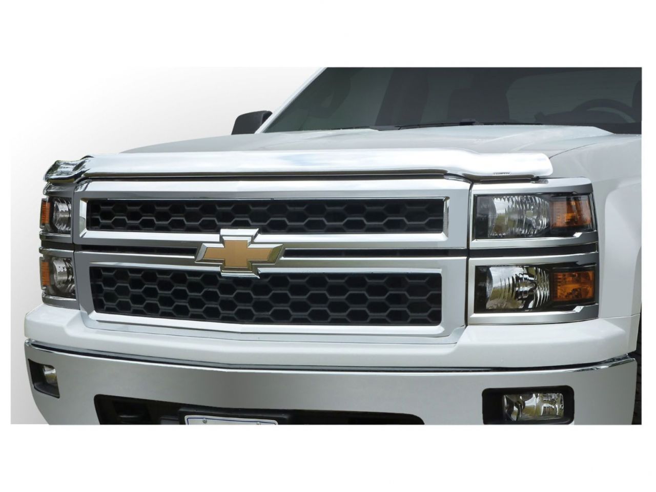 Stampede Vigilante Premium Hood Protector,Chrome,For 2014-2015 Chevrolet