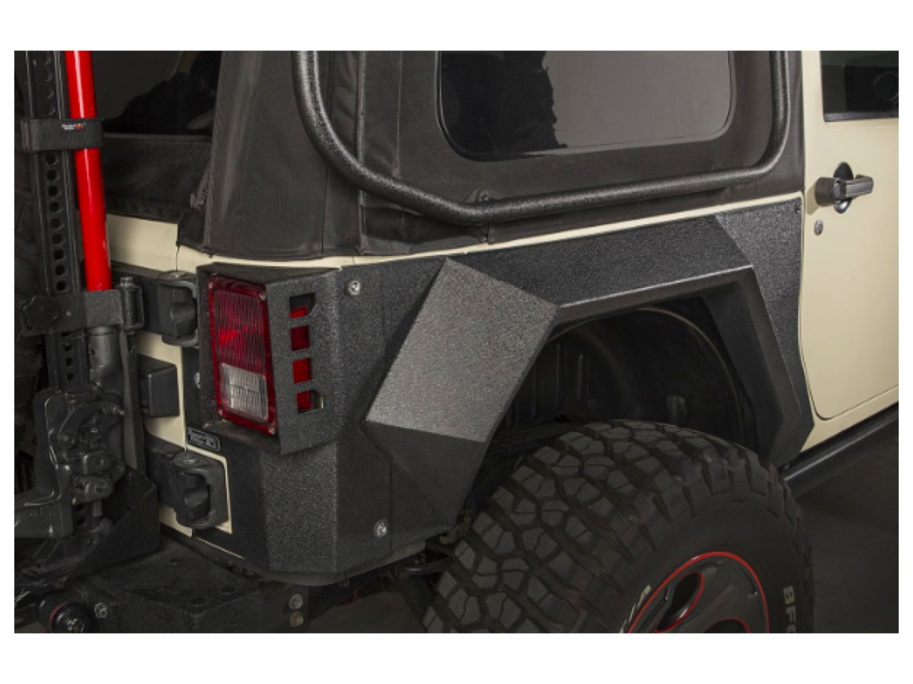 Rugged Ridge XHD Armor Fender Kit,Rear,Pair;07-18 Jeep Wrangler JK,2 Door