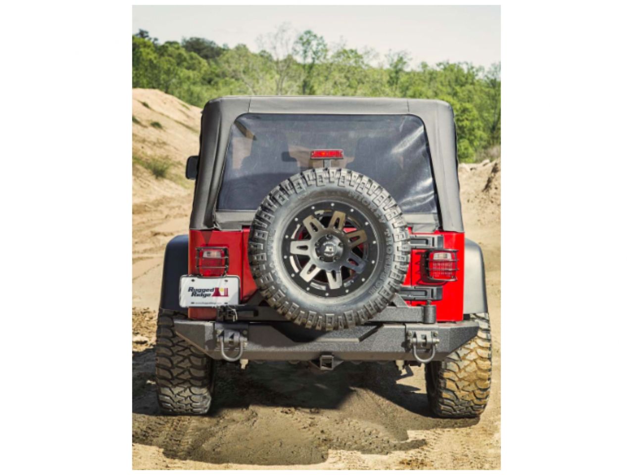 Rugged Ridge XHD Bumper Tire Carrier,Rear;76-06 Jeep CJ/Wrangler YJ/TJ