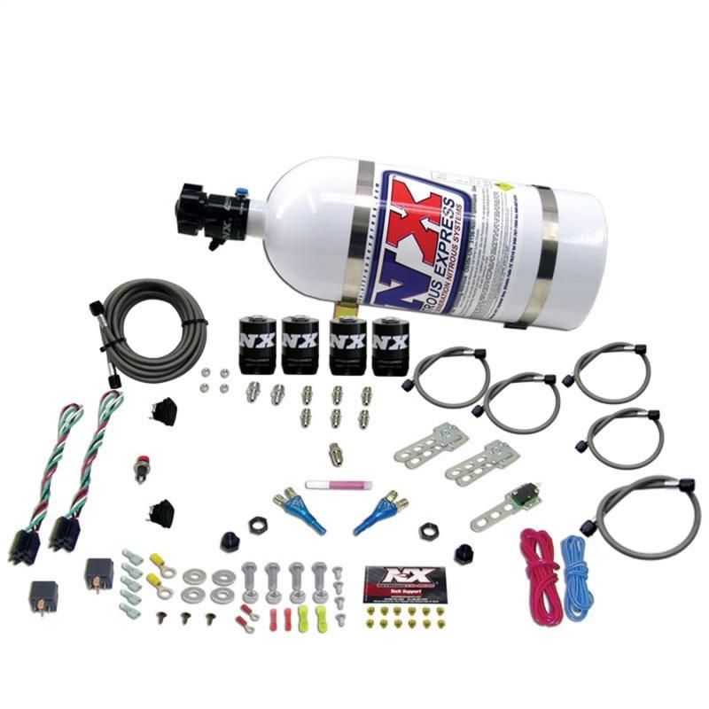 Nitrous Express Ford EFI Dual Stage Nitrous Kit (50-150HP x 2) w/10lb Bottle 20124-10 Main Image