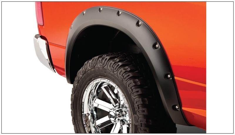 Bushwacker 10-18 Dodge Ram 2500 Fleetside Pocket Style Flares 2pc 67.4/76.3/96.3in Bed - Black 50038-02 Main Image