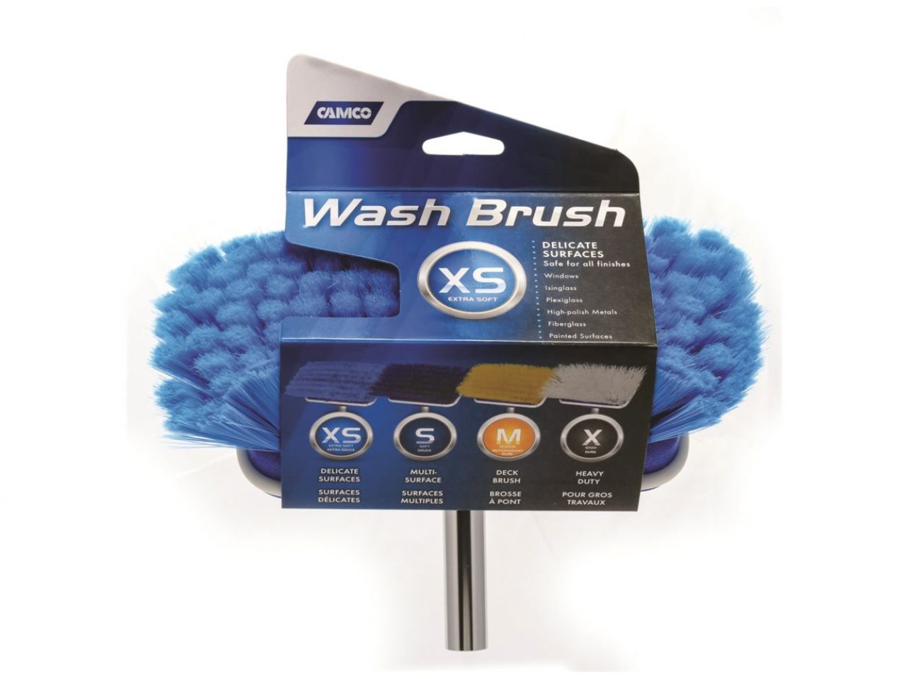 Camco Brush Attachment - Extra Soft, Aqua Bilingual