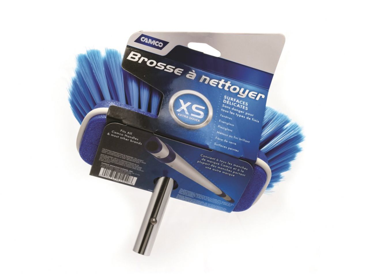 Camco Brush Attachment - Extra Soft, Aqua Bilingual