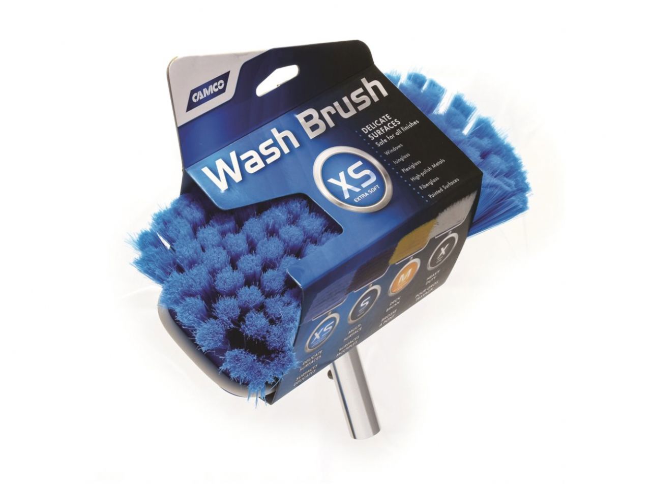 Camco Brush Attachment - Extra Soft, Aqua Bilingual