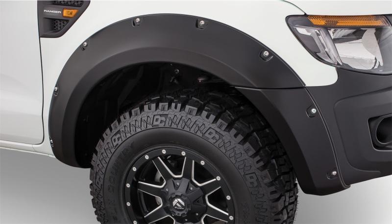 Bushwacker 11-15 Ford Ranger T6 Pocket Style Flares 2pc - Black 20089-02 Main Image