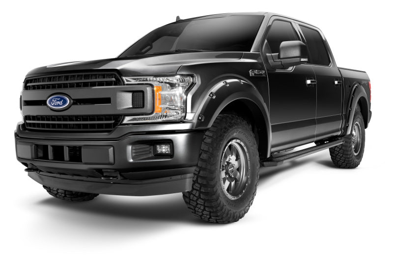 Bushwacker 18-20 Ford F-150 (Excl Models w/Tech Pkg) Pocket Style Flares 4pc - Agate Black Met 20945-32