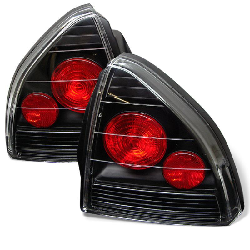 Spyder Honda Prelude 92-96 Euro Style Tail Lights Black ALT-YD-HP92-BK 5005229 Main Image