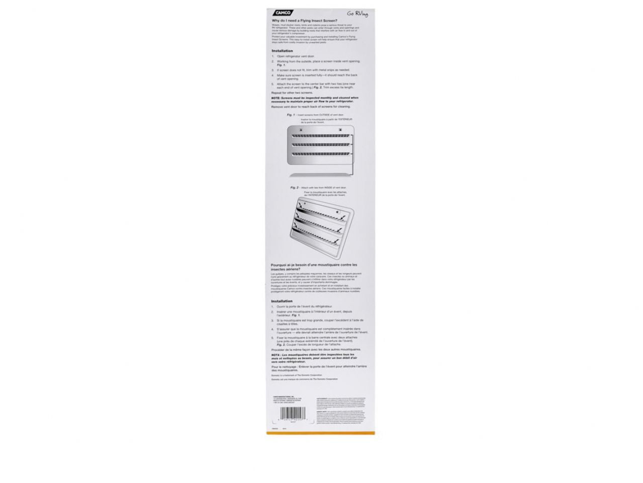 Camco Flying Insect Screen-RS900,Dometic / AtwoodRefrig,19-3 / 8"L,3 Pk