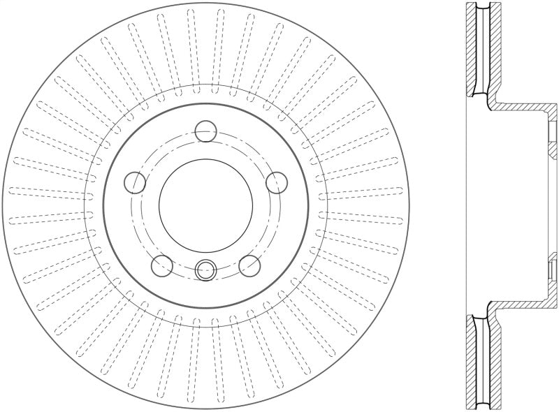 StopTech  Sport Cryo Cross Drilled Brake Rotor; Rear Left