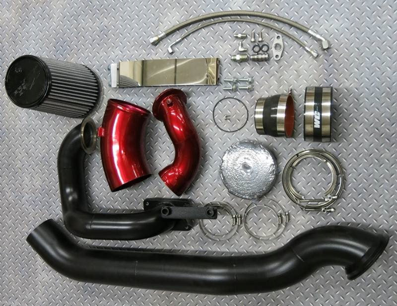 Wehrli 03-07 Dodge 5.9L Cummins S400 Twin Turbo Kit (No Turbo) - WCFab Red WCF100567-RED