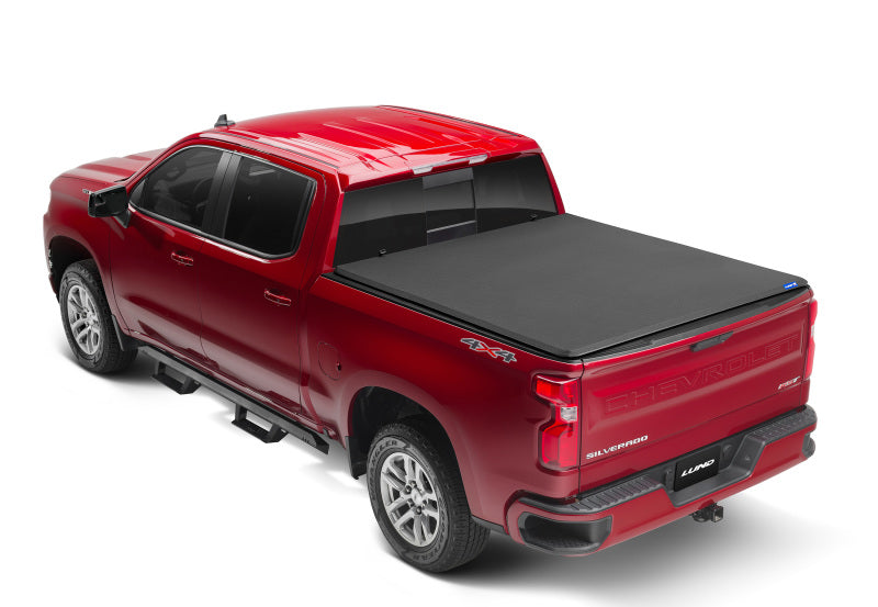 Lund 99-07 Chevy Silverado 1500 (6.5ft. Bed) Genesis Elite Tri-Fold Tonneau Cover - Black 95853