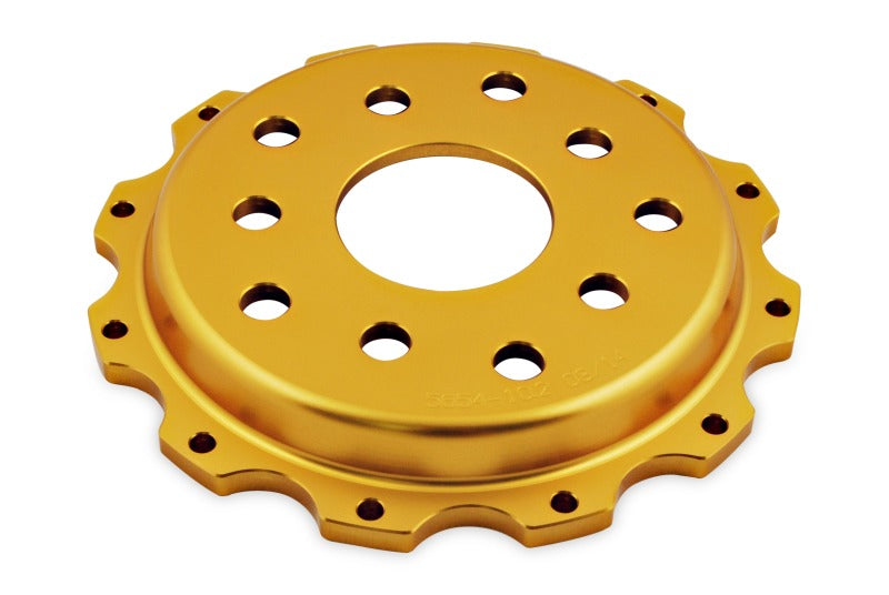 DBA 04-17 Subaru WRX STI Front Replacement 5000 Series Rotor Hat - Gold 5654-10.2GLD