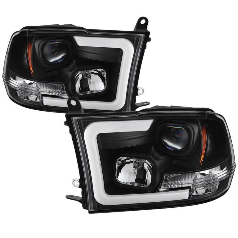 Spyder 09-16 Dodge Ram 1500 Version 2 Headlights Light Bar DRL Black PRO-YD-DR09V2-LBDRL-BK 5084811 Main Image