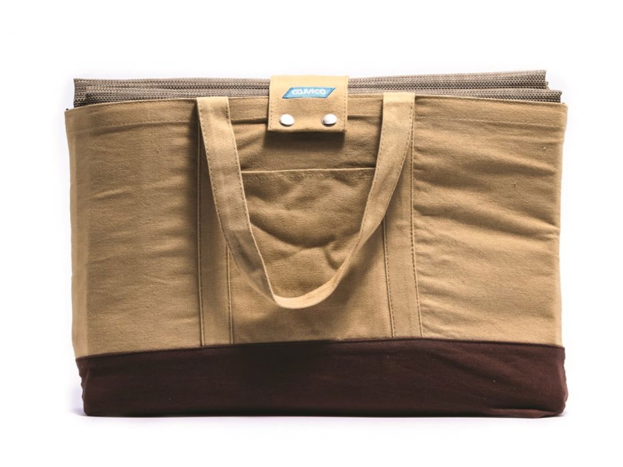 Camco Awning & Leisure Mat - 7' x 15' Brown W / Canvas Bag