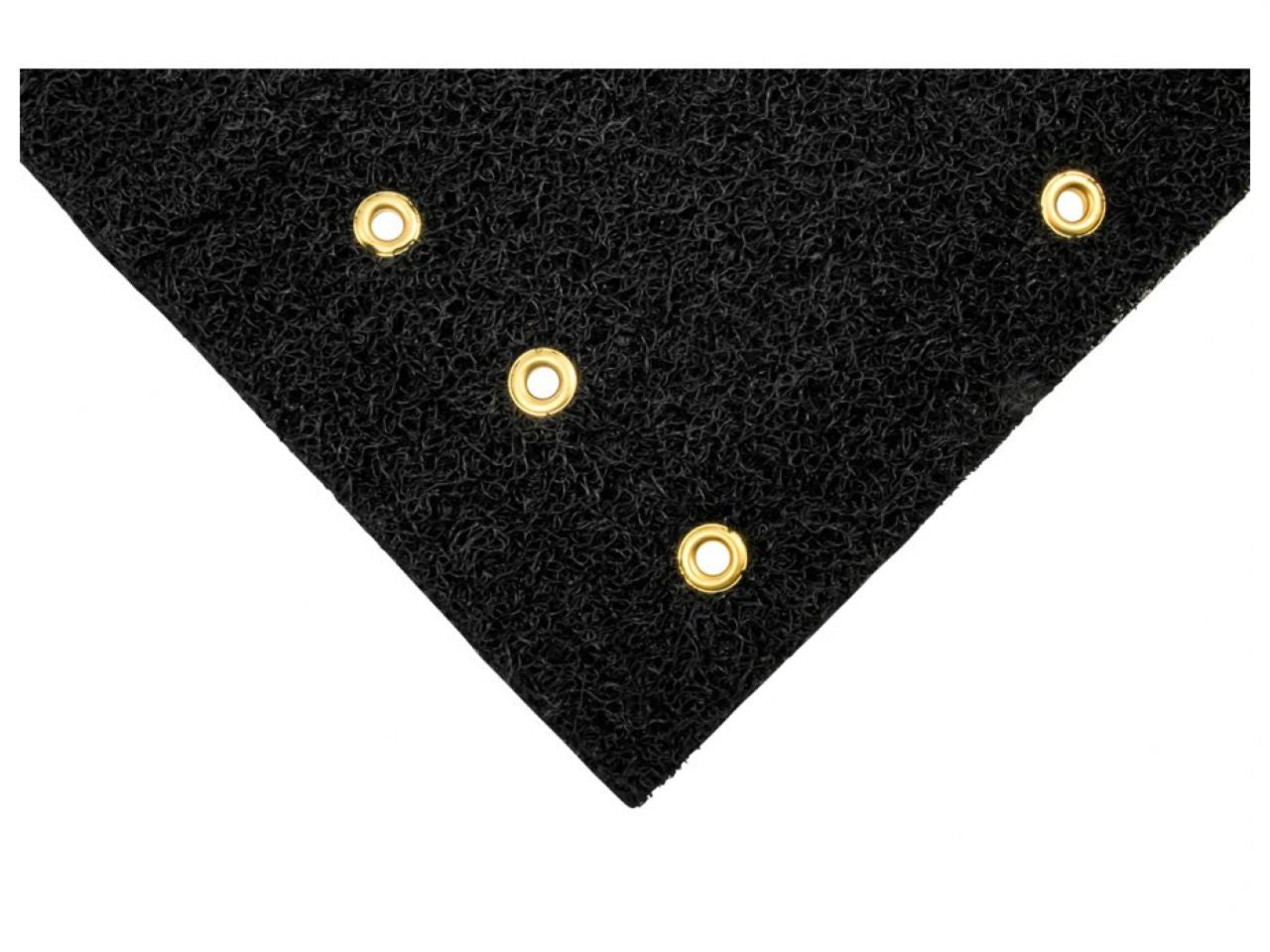 Camco Scrub Rug Premium Step Rug -W/ UV&TPE Back, 22" x 23",Black