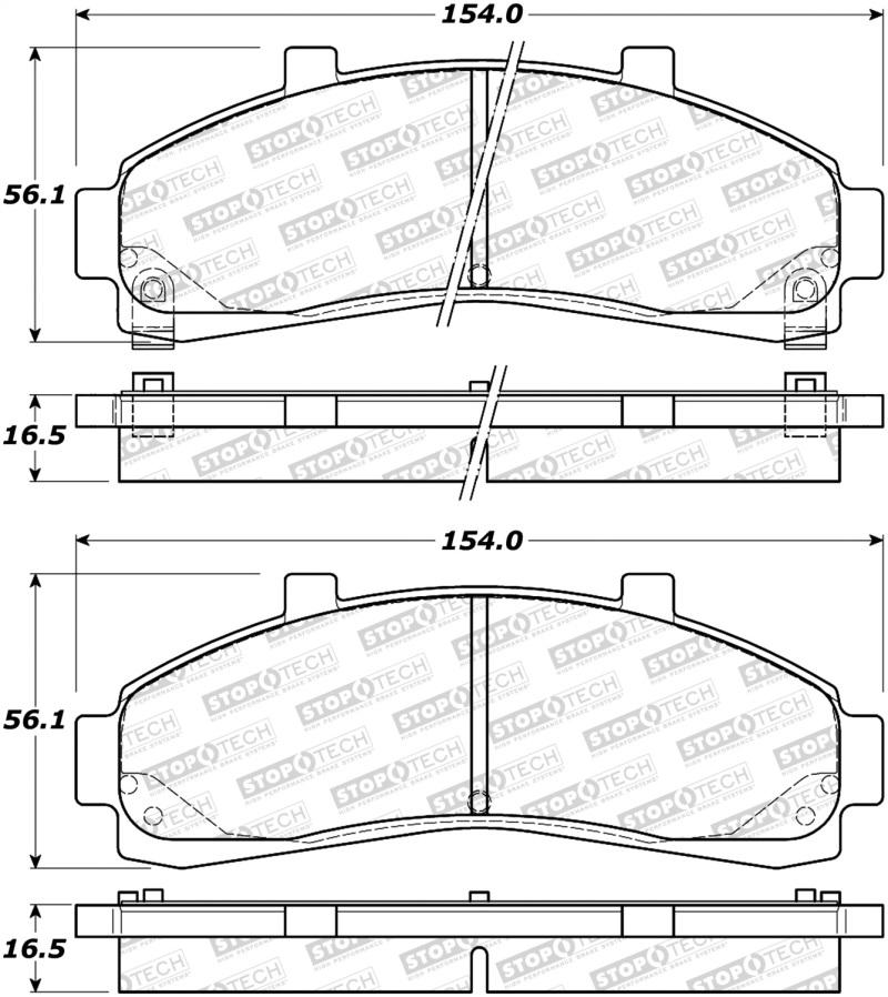 StopTech Street Brake Pads 308.06520 Main Image