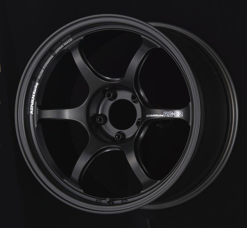 Advan RG-D2 15x7.0 +42 4-100 Semi Gloss Black Wheel YAT5E42ASB Main Image