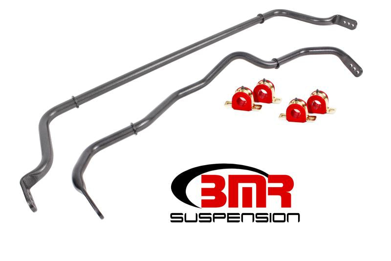 BMR 16-18 Chevy Camaro Sway Bar Kit w/ Bushings - Black Hammertone SB052H Main Image