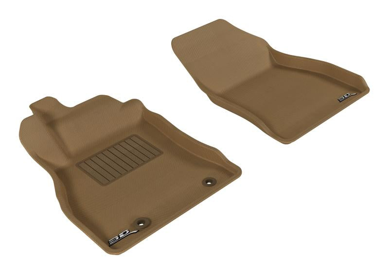 3D MAXpider 2011-2018 Nissan Juke Kagu 1st Row Floormat - Tan L1NS06411502 Main Image