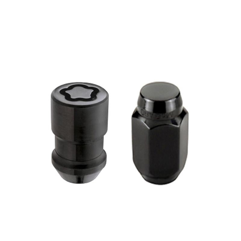 McGard 6 Lug Hex Install Kit w/Locks (Cone Seat Nut) M12X1.5 / 13/16 Hex / 1.5in. Length - Black 84658 Main Image