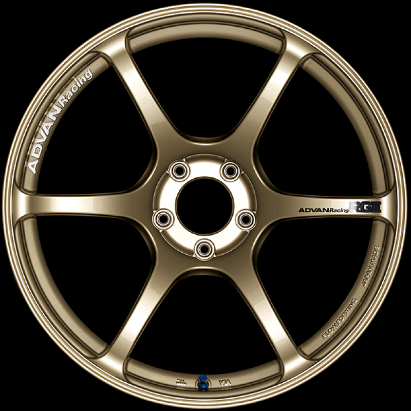 Advan RGIII 19x9 +25 5-114.3 Racing Gold Metallic Wheel YAR9I25EZ