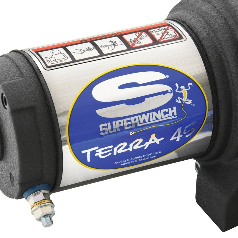 Superwinch 4500 LBS 12 VDC 1/4in x 55ft Synthetic Rope Terra 45SR Winch 1145230