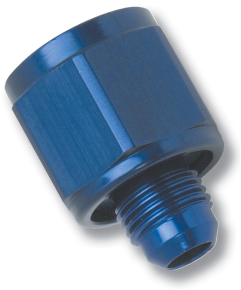 Russell -8 AN Female To -4 AN Male B-Nut Flare Reducer - Blue Finish