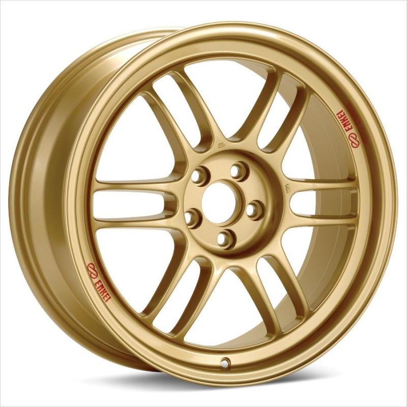 Enkei RPF1 18x9.5 5x114.3 38mm Offset 73mm Bore Gold Wheel *Special Order Minimum Order of 40* 3798956538GG