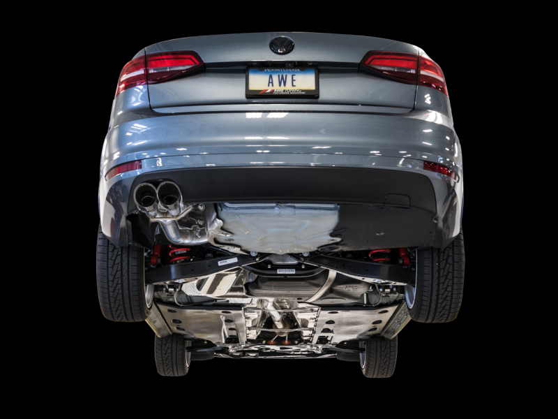 AWE Tuning 09-14 Volkswagen Jetta Mk6 1.4T Track Edition Exhaust - Chrome Silver Tips 3020-22032
