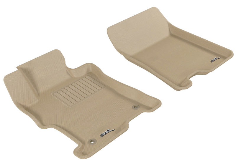 3D MAXpider 2008-2012 Honda Accord Kagu 1st Row Floormat - Tan L1HD00811502