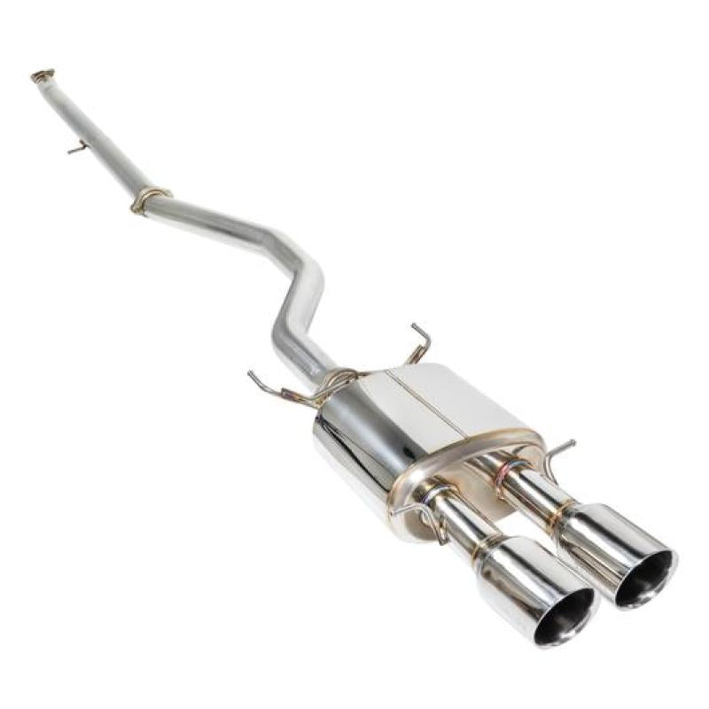 Remark 2017 Civic Si 4 Door Sedan Cat Back Exhaust w/Stainless Double Wall Tip (Not Resonated) RK-C1076H-02
