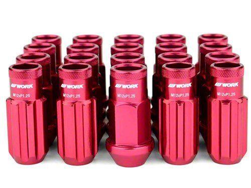 Work Wheels Lug Nuts Red 12x1.25 RS-R Item Image