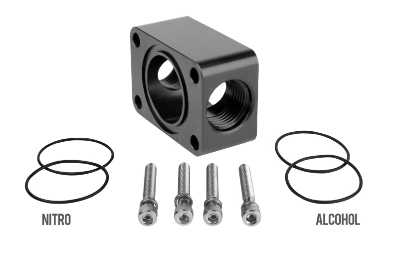 Aeromotive Spur Gear Pump Distribution Block - 2x AN-10 11740