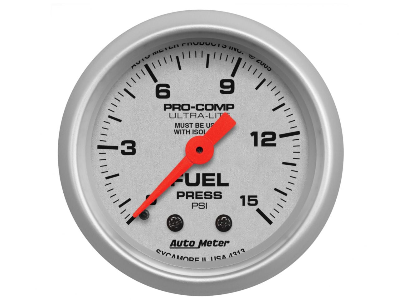 Autometer Fuel Pressure Gauge 4313 Item Image