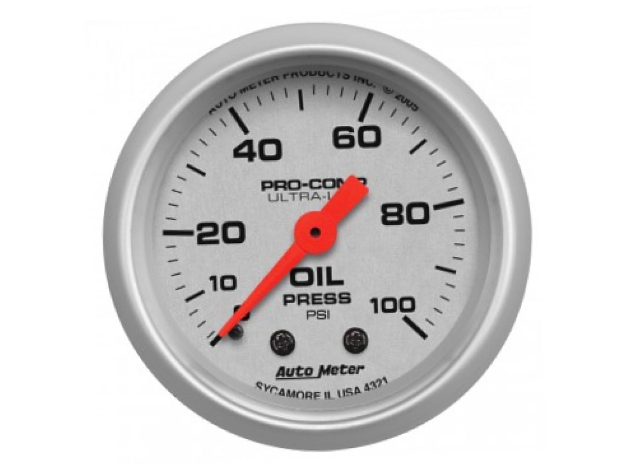 Autometer Oil Pressure Gauge 4321 Item Image