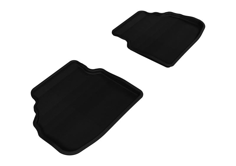 3D MAXpider 2009-2012 BMW 7 Series F01 Kagu 2nd Row Floormats - Black L1BM05321509 Main Image