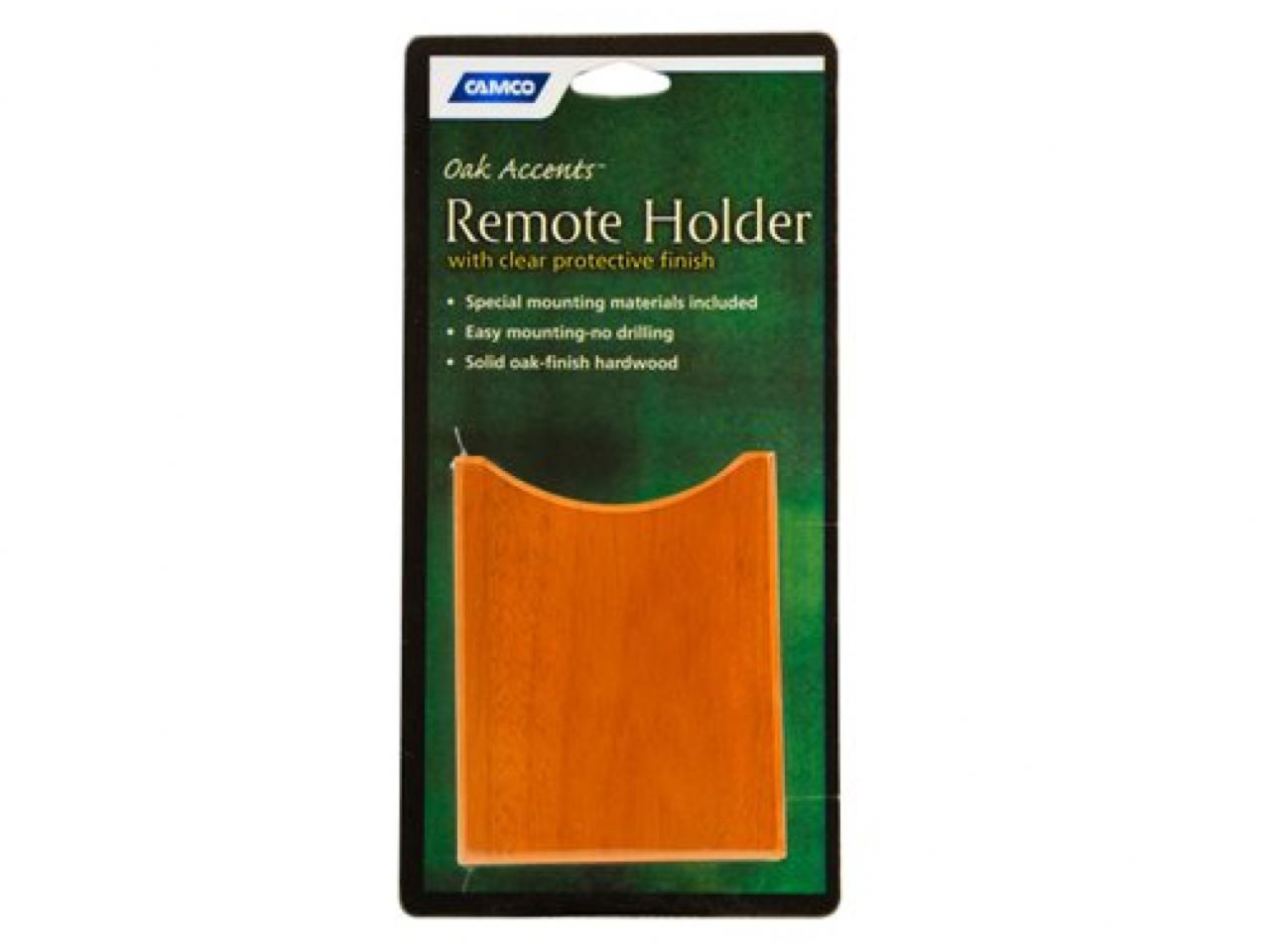 Camco Oak Accents Remote Holder - 5" x 4" x 1-3 / 4"