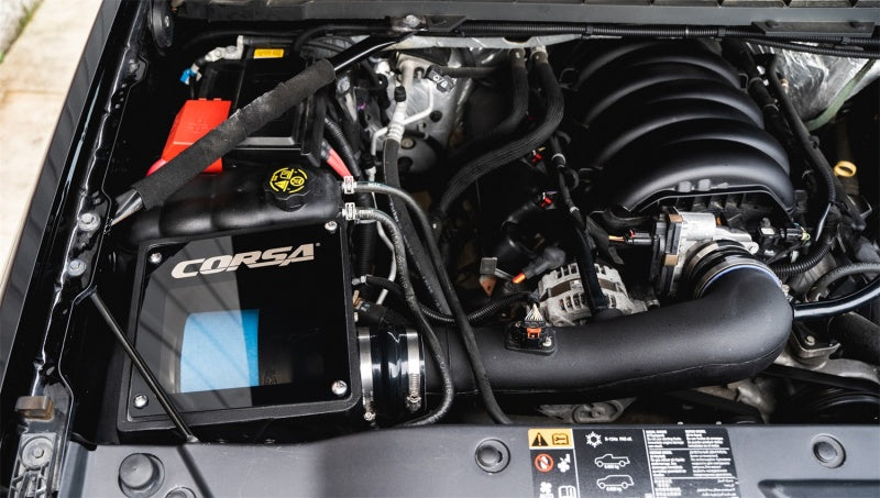 Corsa 2014-2019C Silverado, Sierra, GM SUV, 6.2L V8 Closed Box Air Intake w/Power Core Air Filter 455546