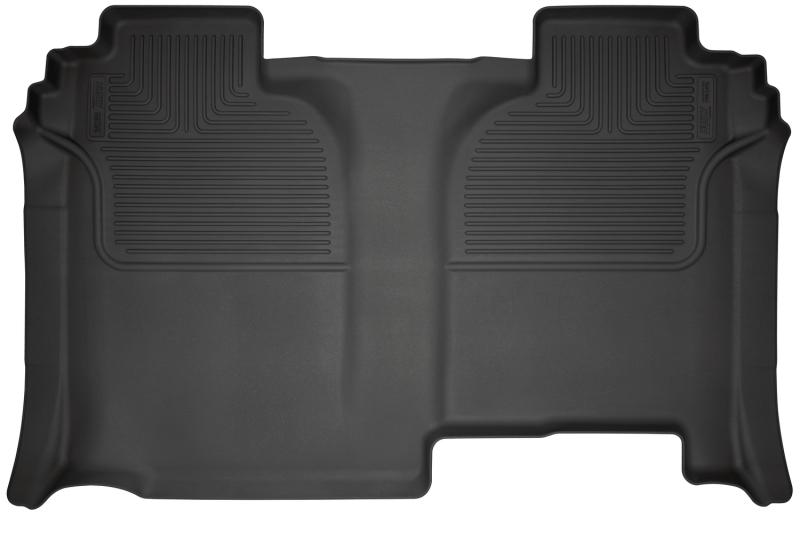 Husky Liners 2020+ Chevrolet Silverado 2500 Crew Cab WeatherBeater Black 2nd Row Floor Liners 14221 Main Image