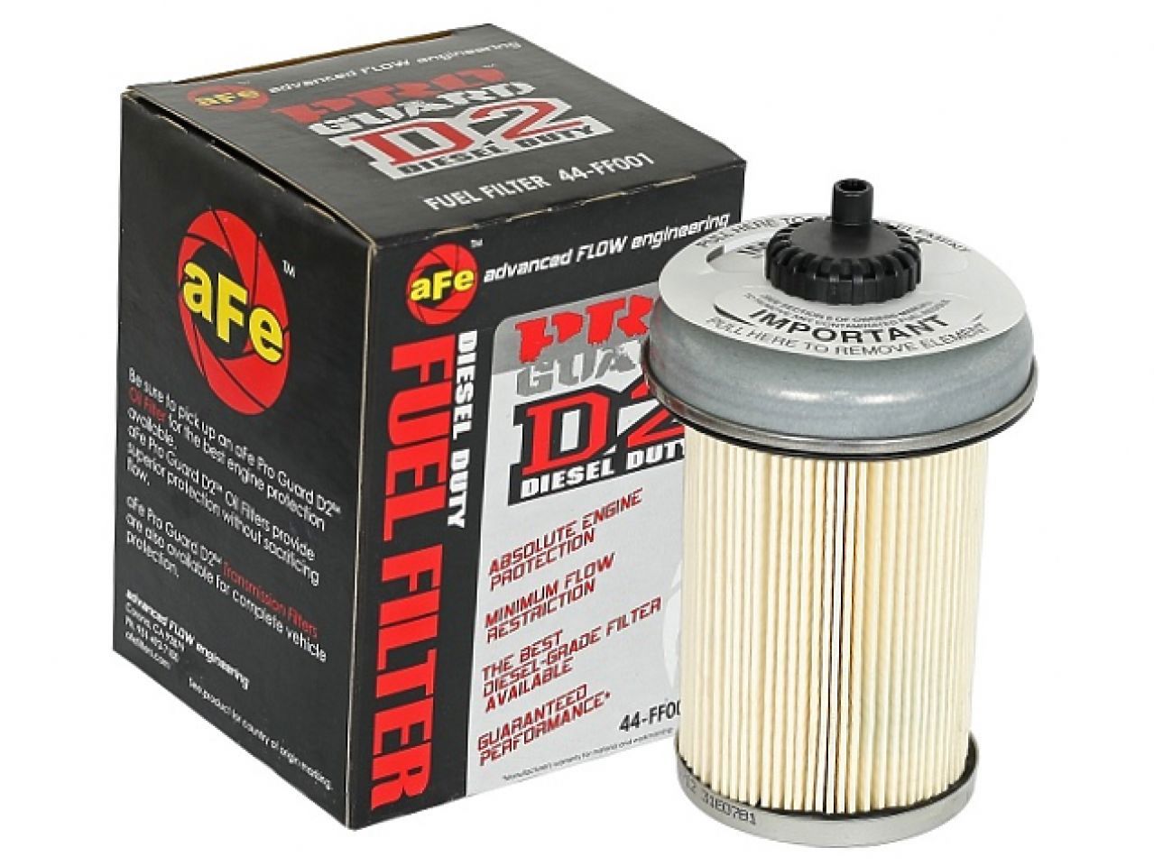 aFe Pro GUARD D2 Fuel Filter (4 Pack) GM Diesel Trucks 92-00 V8-6.2/6.5L (