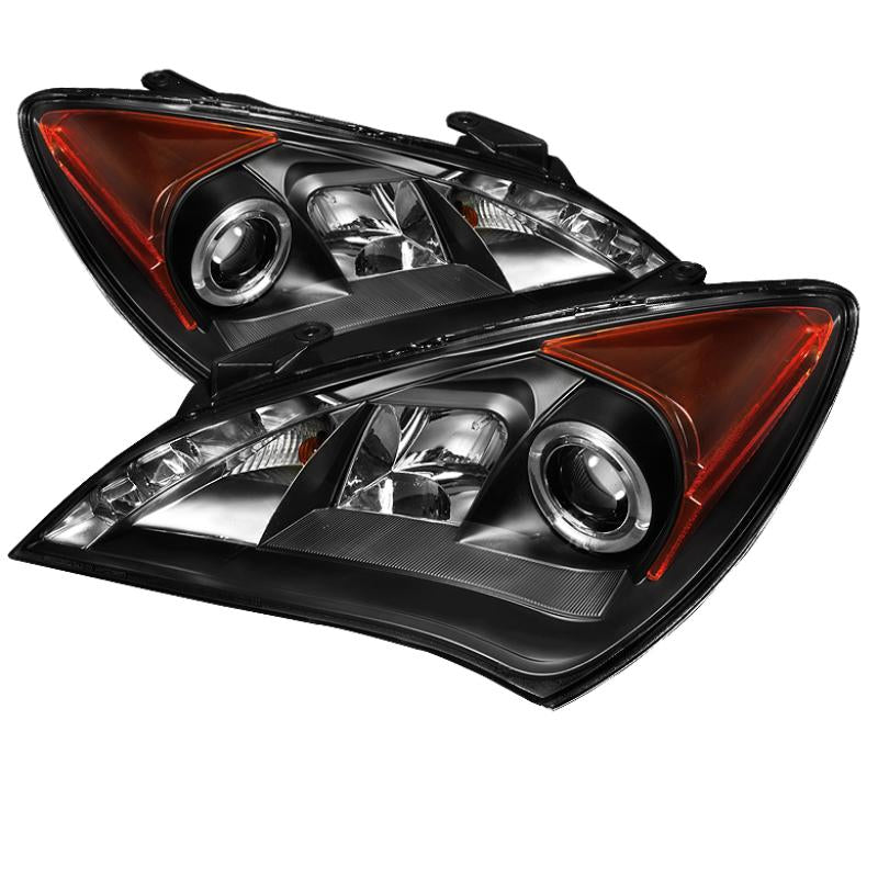 Spyder Hyundai Genesis 10-12 Projector Halogen Model- LED Halo DRL Blk PRO-YD-HYGEN09-DRL-BK 5034250 Main Image