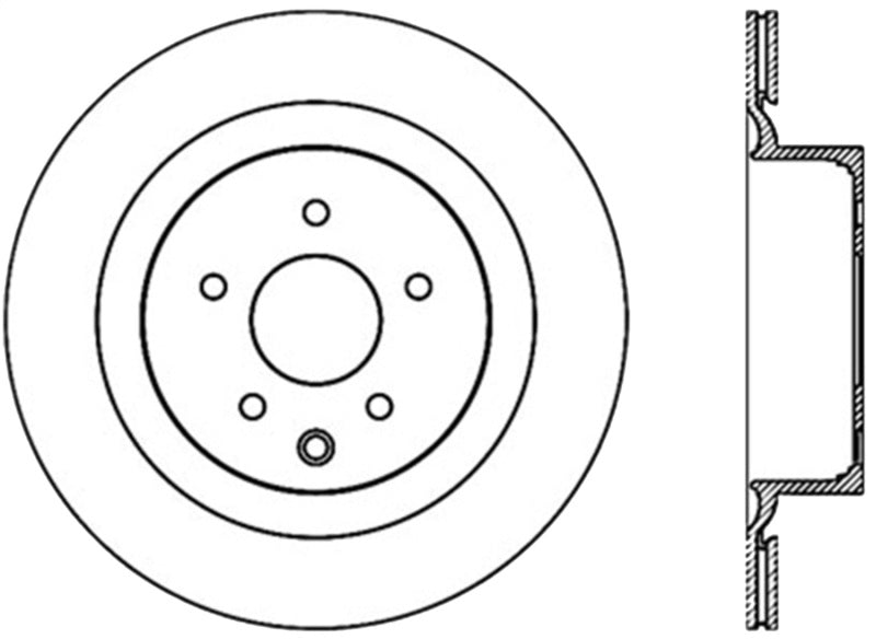 StopTech Sport Cryo Drilled/Slotted Brake Rotor; Rear Right