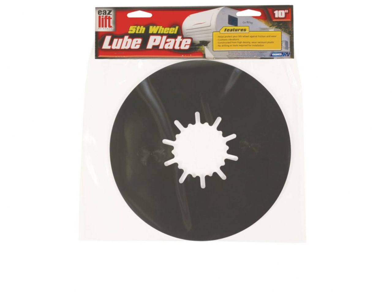 Camco 5th Wheel Lube Plate - 10" Bilingual