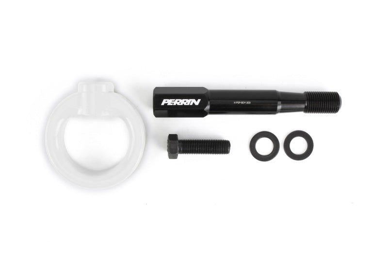 Perrin 15-17 Subaru WRX/STI Tow Hook Kit (Front) - White PSP-BDY-232WT *Discontinued