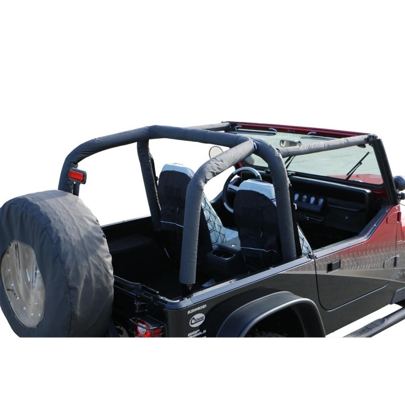 Rampage 1992-1995 Jeep Wrangler(YJ) Roll Bar Pad & Cover Kit - Black Denim 768915