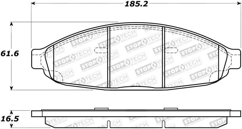 StopTech Street Brake Pads 308.09970 Main Image