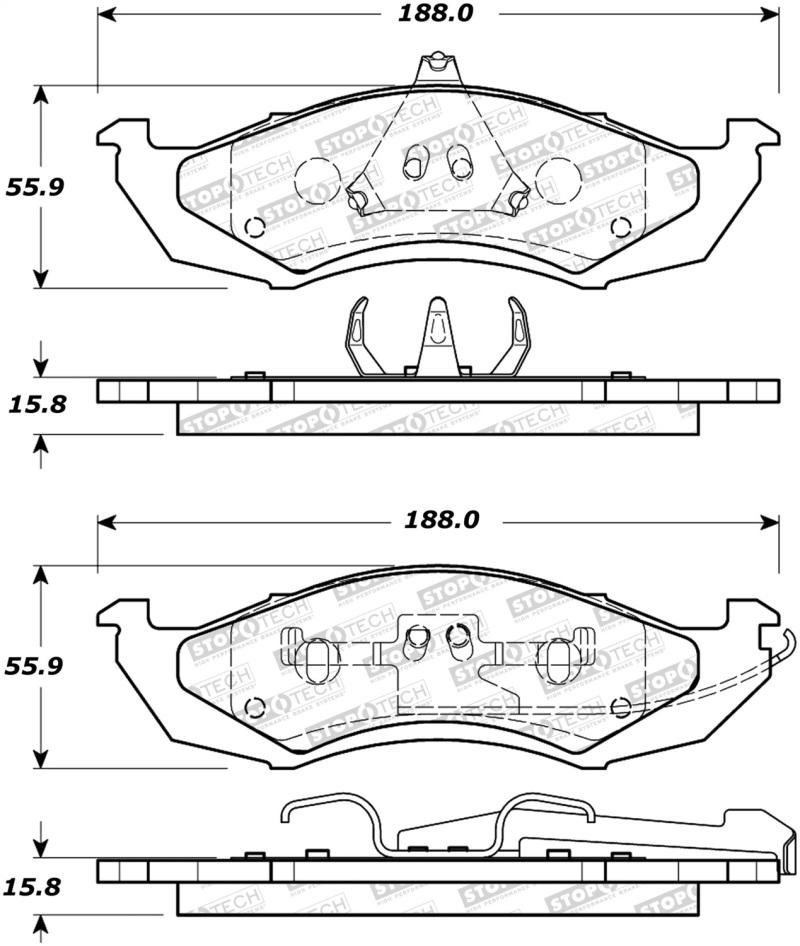 StopTech Street Brake Pads 308.04170 Main Image